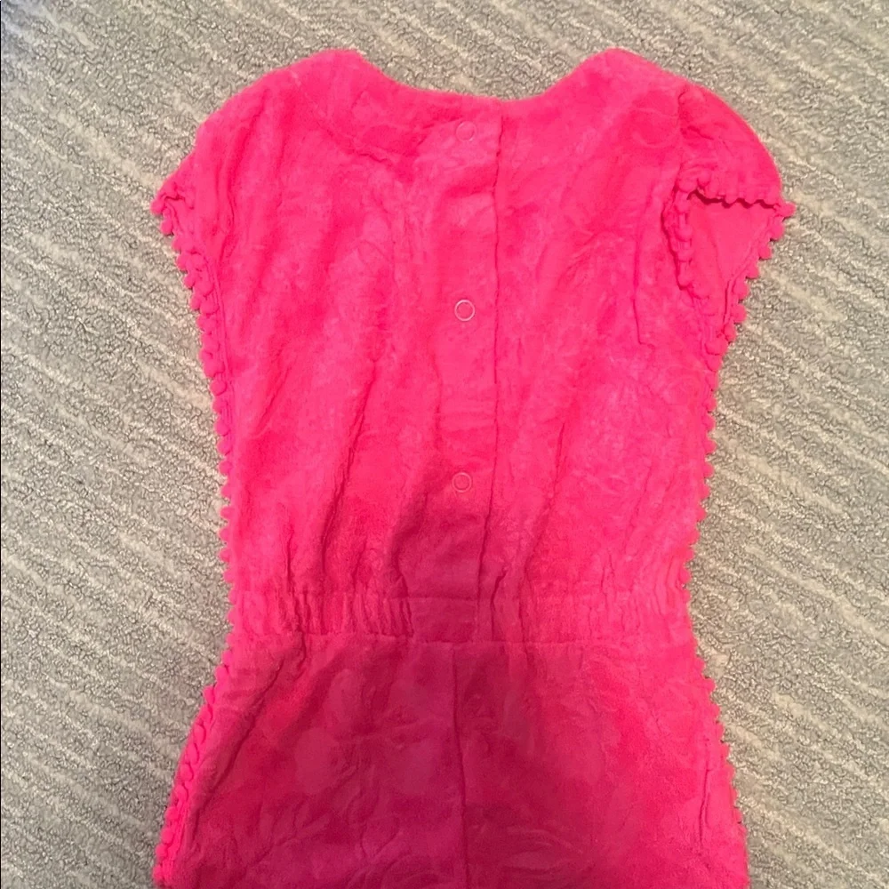 Billieblush Baby Girl Hot Pink pool cover-up 12 months Spring Summer Pool Outfit